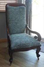 Newly upholstered mahogany - newly,