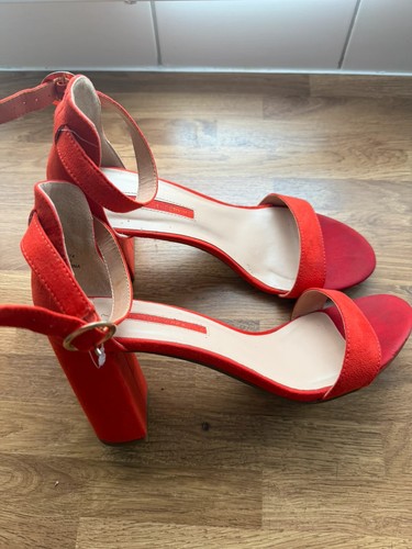 Bright orange suede style - suede,
