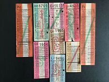 London Transport T & T -  9 Tickets - Service 2-4, 8-20, 31, 35, 44, 66, 78, 84