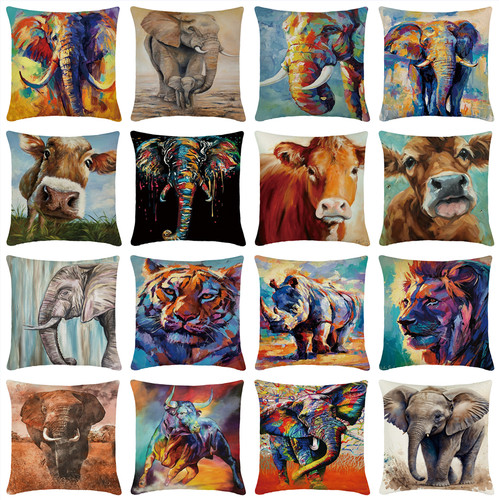 Oil painting animal - animal, elephant