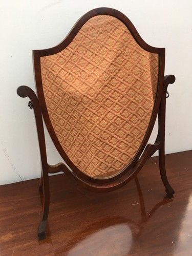 Antique old mahogany cheval - antique,