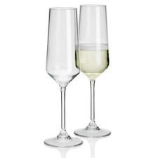 Savoy Extra Fine Unbreakable Polycarbonate Prosecco Champagne Glasses Flutes