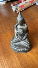 Antique Indian: Budha Tempted. Bronze or Brass figure