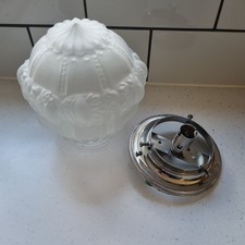 Vintage Frosted Glass Light