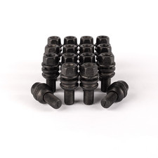 M14 x 1.5 Radius 14 Alloy Wheel Bolts, 25-58mm Thread, Fits Porsche & VW (Black)