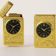 Gold Refillable Butane Lighter