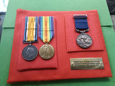 Liverpool Shipwreck and Humane Society medal + WW1 Pair South Lancs, same Person