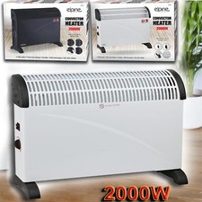 PORTABLE 2KW CONVECTOR HEATER RADIATOR ELECTRIC THERMOSTAT HOME ROOM WINTER
