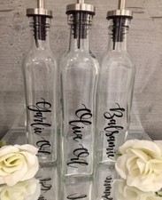 Mrs Hinch Oil Bottle Labels Sticker Decal for Kitchen Olive Oil Bottles Pourer #