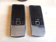 2 x Nokia Classic 6700C - Chrome Mobile Phones Work OK - Cannot Remember Network