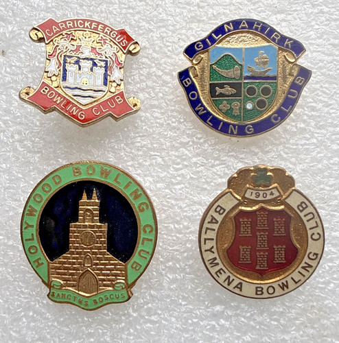 Bowling club badges irish - club,