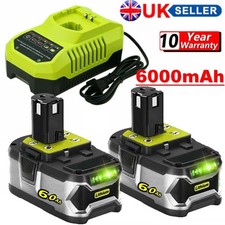 18V 6.0AH For Ryobi P108 One