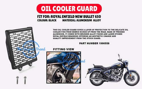 Oil cooler guard black - black, "fit