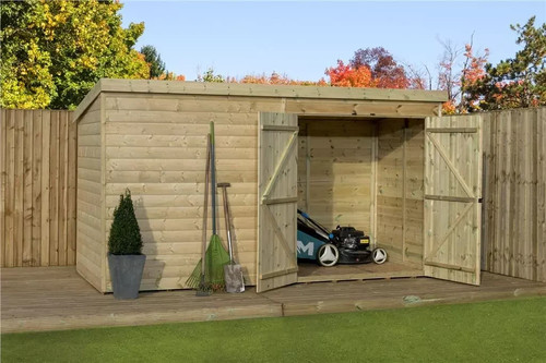 Pent garden shed - garden,