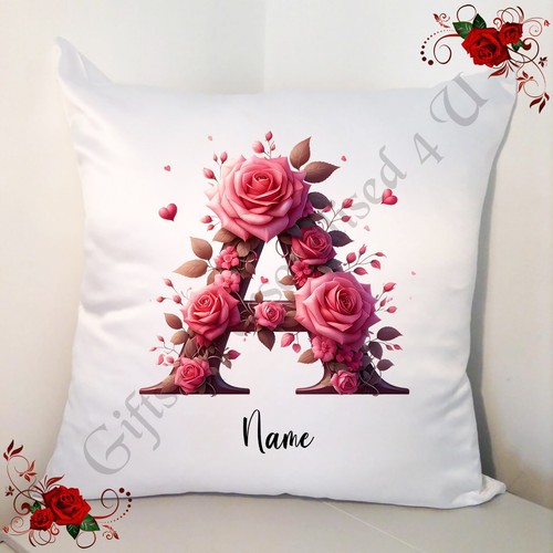 Personalised white cushion - personalised, 18"