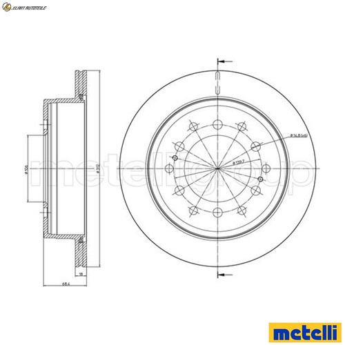Brake discs 0972c - brake, for