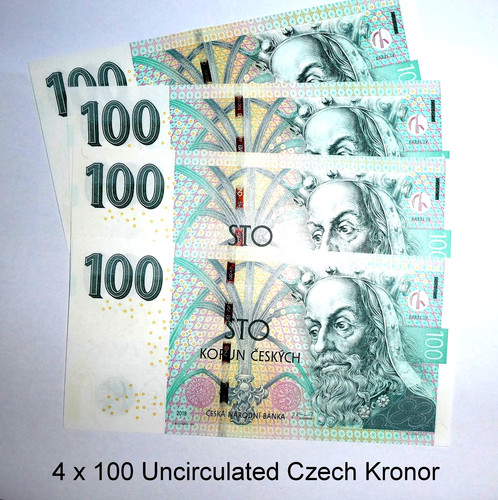 100 czech korun - x,