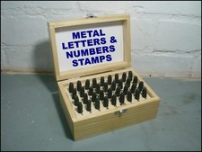 Number Letter Stamp Metal Set
