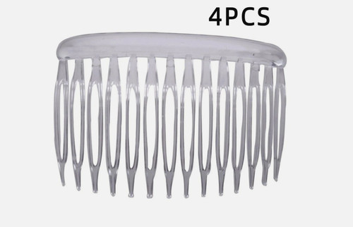 7cm hair combs - slides, black