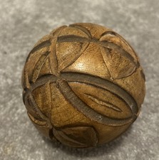 Vintage decorative handmade wooden ball d-10cm