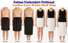 Ladies waist half slip lace - waist,