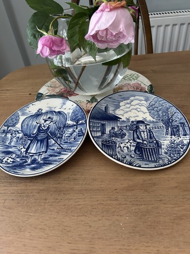Vintage pair royal delft - vintage, of