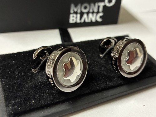 Montblanc star logo cufflinks - montblanc,