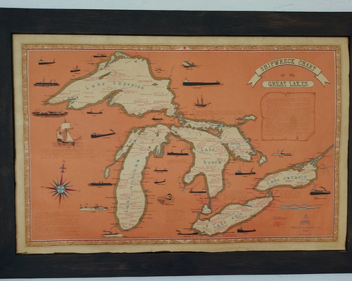 Rare large vintage map - vintage,