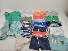 M&S Boys 26pcs Summer Clothes Bundle Size 3-6 Months Shorts T-Shirt Swimwear F2