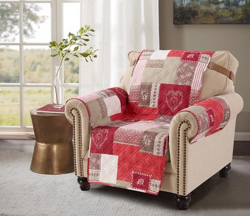 Burgundy patchwork non - burgundy, non~slip