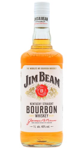 Jim beam white - white, label