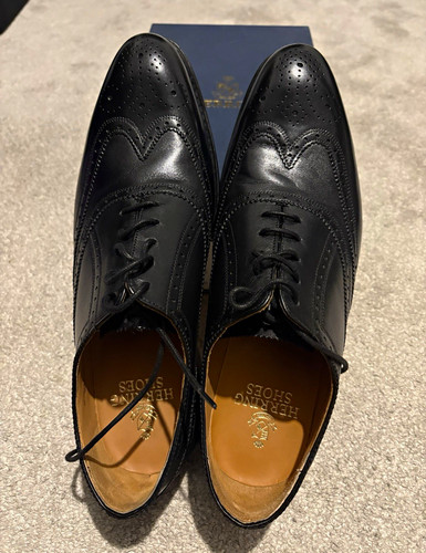 Herring gosport black leather - black,
