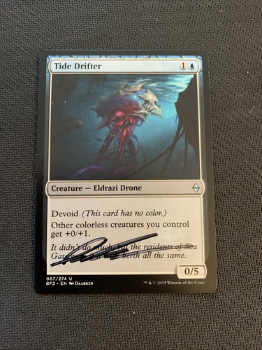 Mtg magic tide - magic, signed