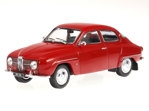 Saab 1965 red diecast - saab,