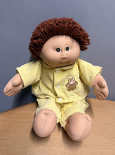 Boy Cabbage Patch Kid Doll 1982 with Original Costume Auburn Hair 16” Tall