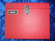 Homak circular saw case #8017 USA made metal storage box 14"x 12"x 10"