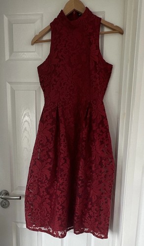 Boohoo red floral embroidered - red,