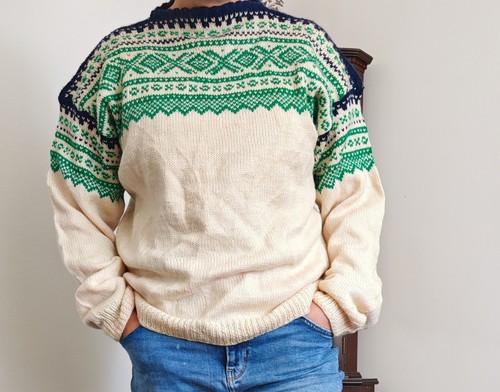 Hand knitted nordic fair isle - nordic,