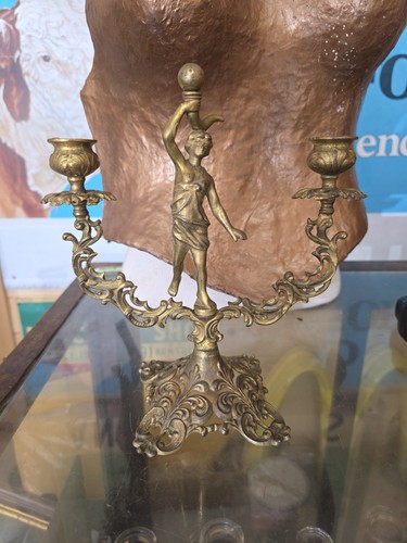 Vintage brass candle holders - vintage,