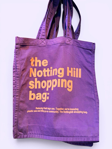 Purple reusable tote shopping - tote,