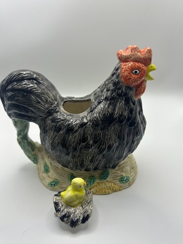 Vintage ceramic hen chicken - hen,