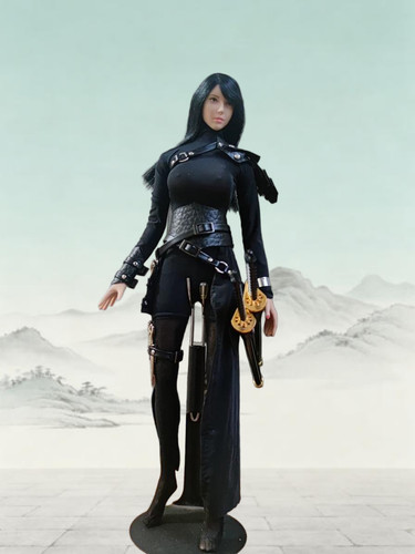 Scale female warrior black - female,