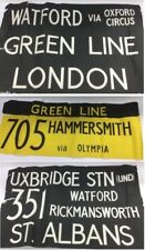 3 x Old Vintage Original London Bus Destination Signs Traditional Collectables