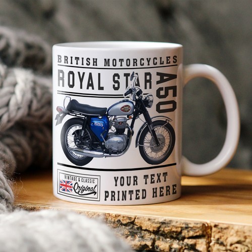Personalised motorbike mug - motorbike, bsa