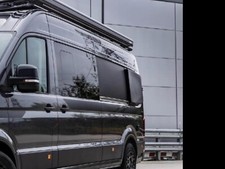 Volkswagen Crafter MAN LWB Side Pods Flares 2018 Onwards Gloss Black