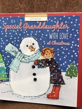 GRANDDAUGHTER CHRISTMAS CARD