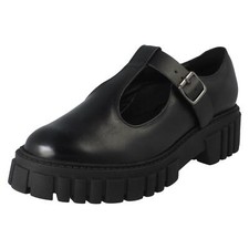 Ladies Clarks Buckle Fastening Chunky Sole T-Bar Smart Shoes - Page Bar