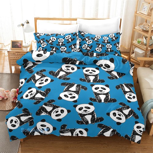 Cute panda kids - panda, duvet