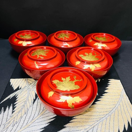 Japanese lacquer bowl wajima - lacquer,