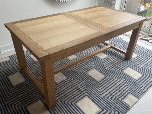 Solid extendable oak dining - oak,